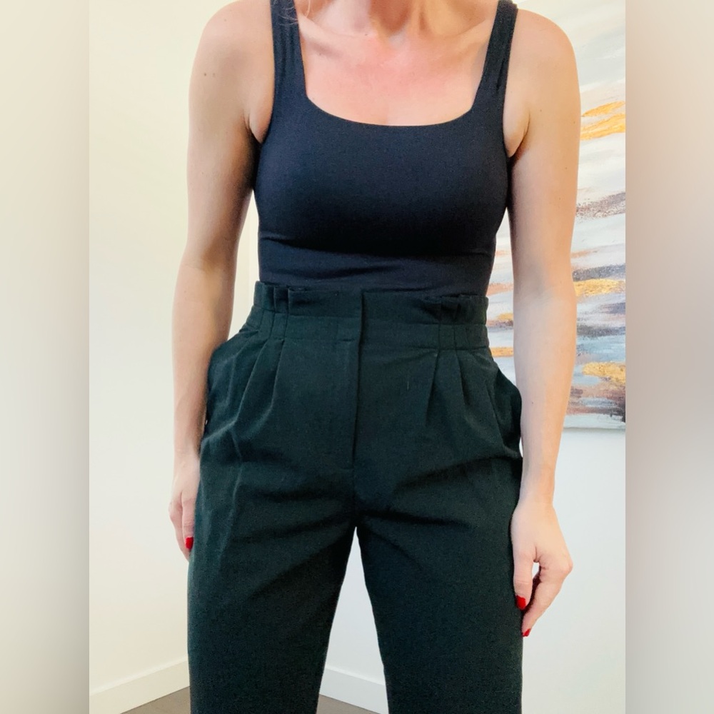 Massimo DUTTI Forest Green Carrot Fit Trousers Size 10 - Picture 5 of 17